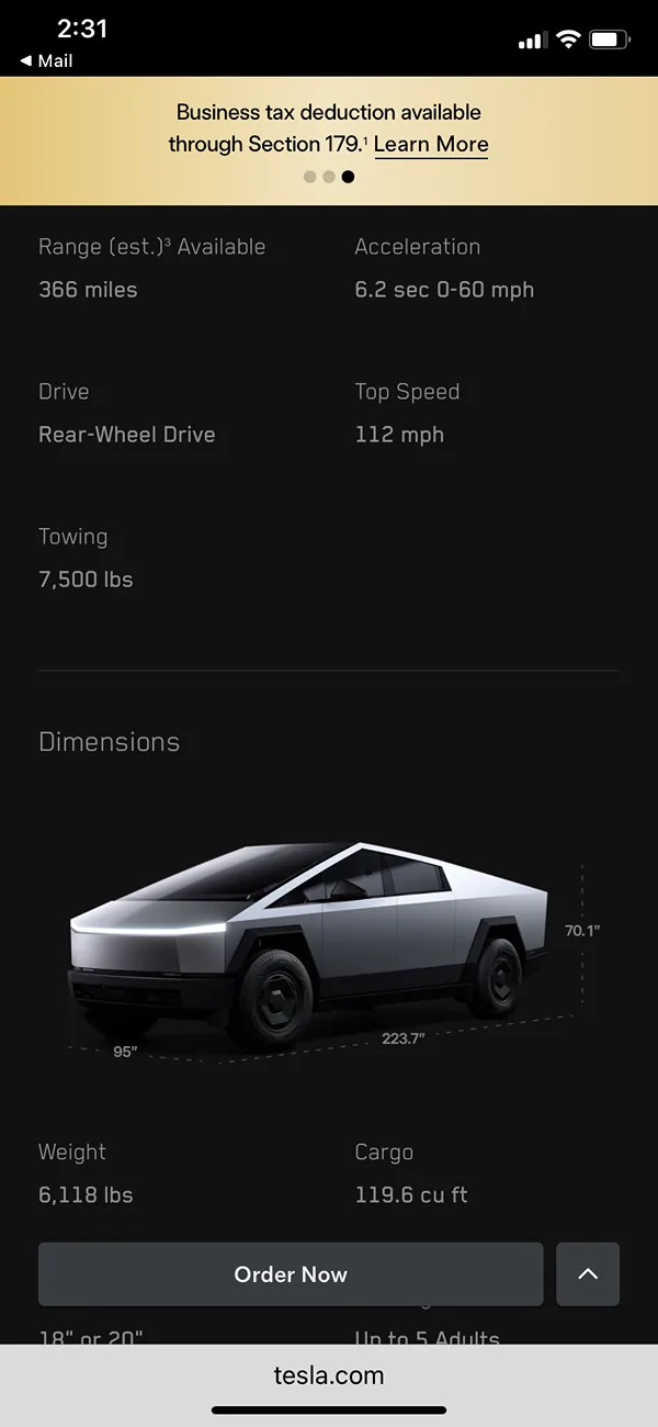Tesla Cybertruck After 2 months, my biggest surprise has been efficiency...  dual-motor with core wheels IMG_1421