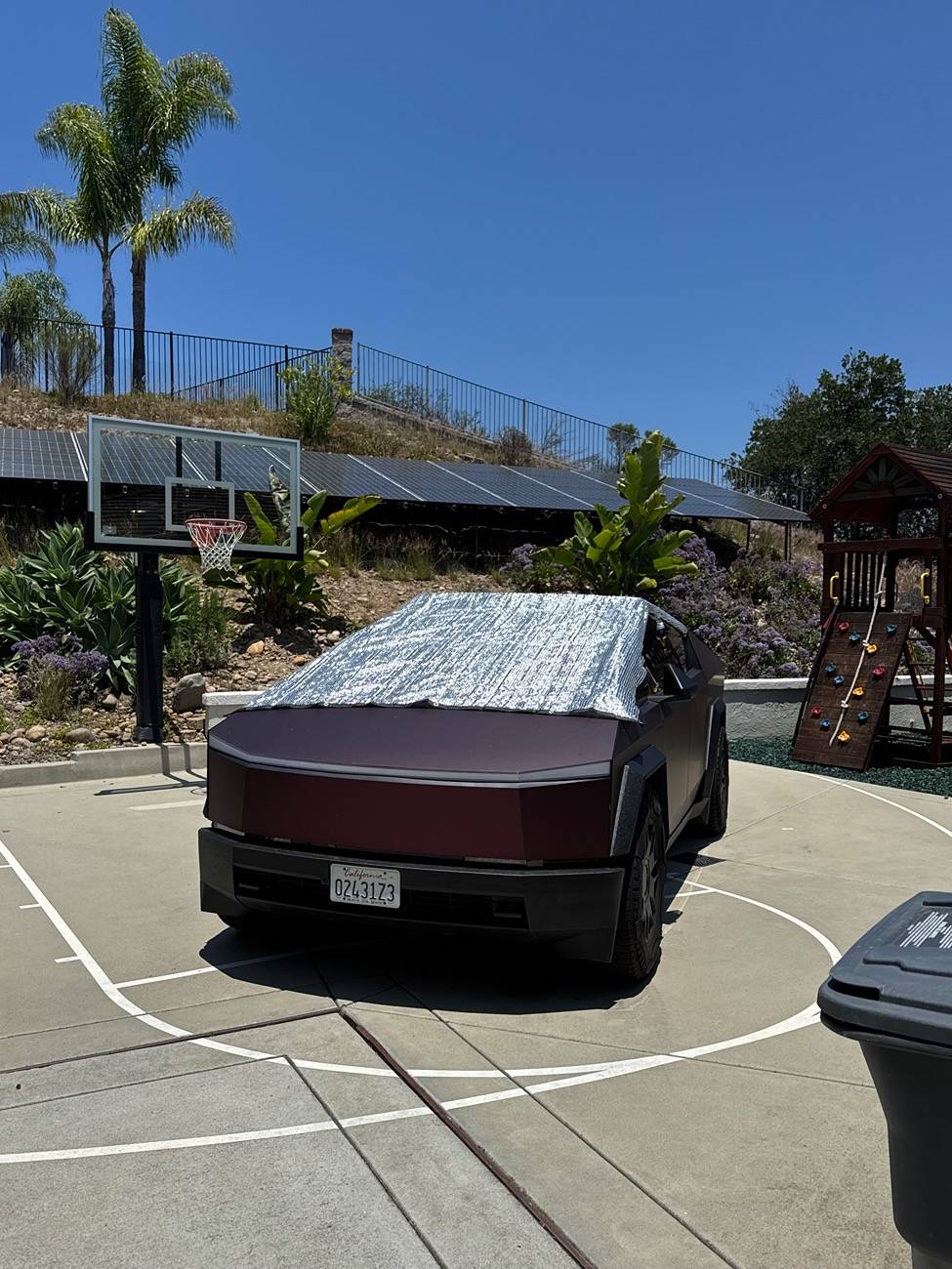 Tesla Cybertruck External sunscreen installed IMG_1666