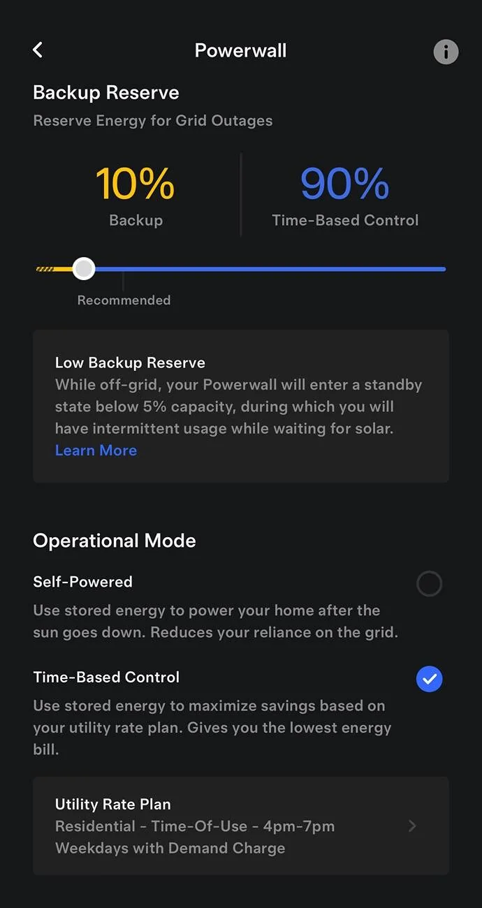 Tesla Cybertruck How to schedule off-grid time on powerwall 3 IMG_3552