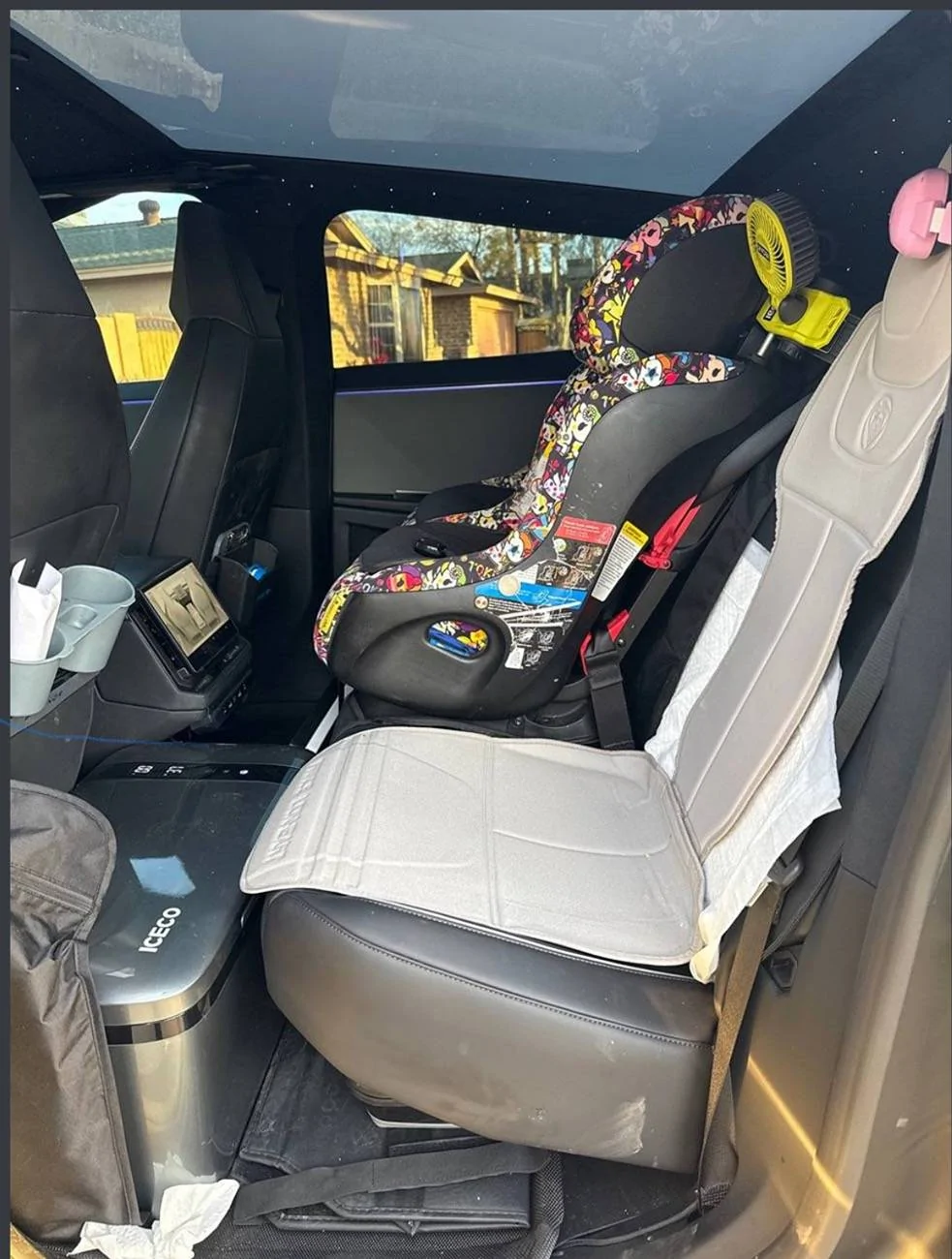 Tesla Cybertruck Rear Seat Organizer  recommendations IMG_3520