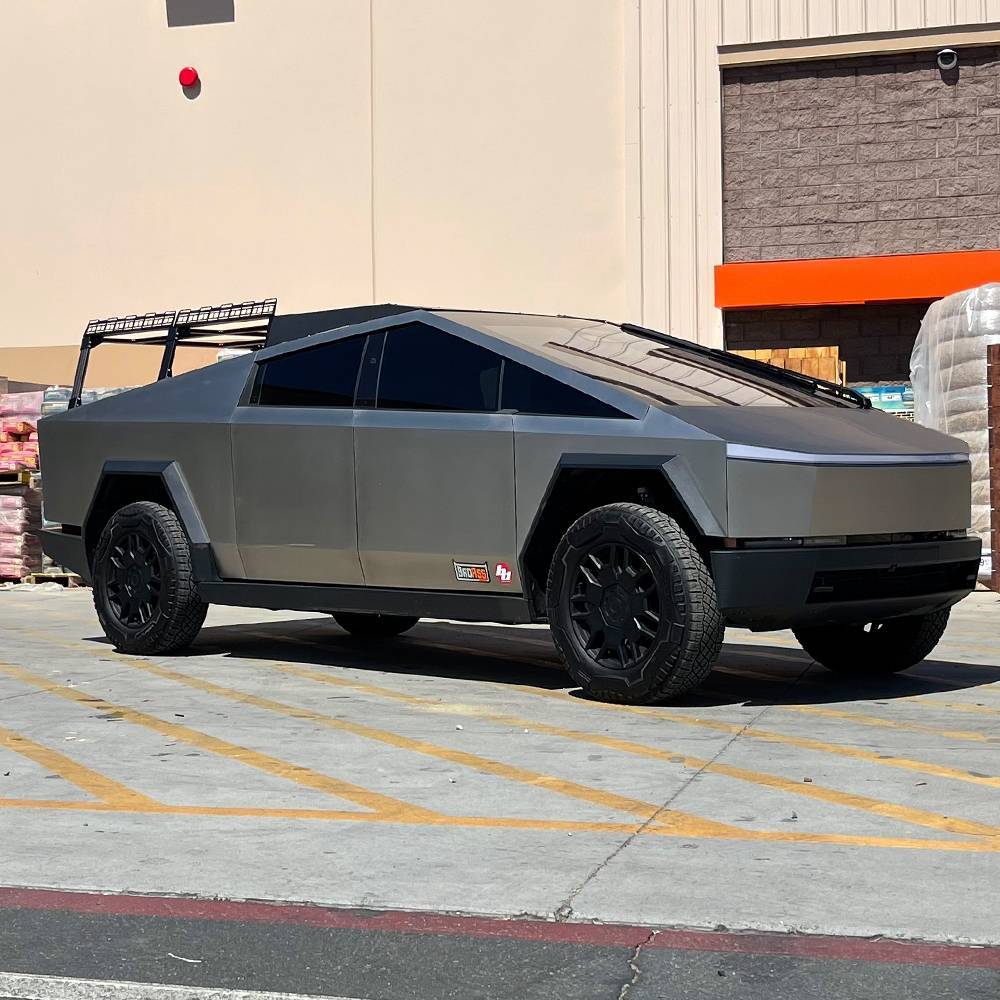 Tesla Cybertruck 👨🏻 CYBERTRUCKco Father Days Sale - Save 15% on our Made in the 🇺🇸 original Product Lines! tesla-cybertruck-work-rack-for-contractors-2-