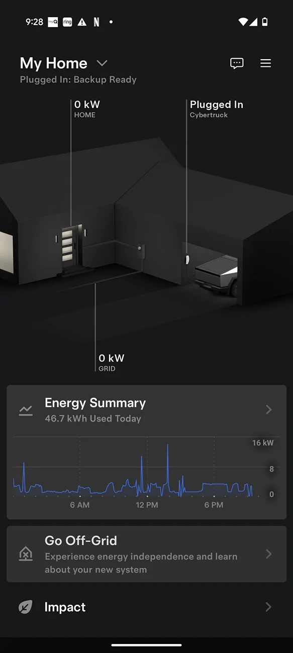 Tesla Cybertruck Powershare fails in Utah. Looking for CT owner with powershare. Screenshot_20250611-212849