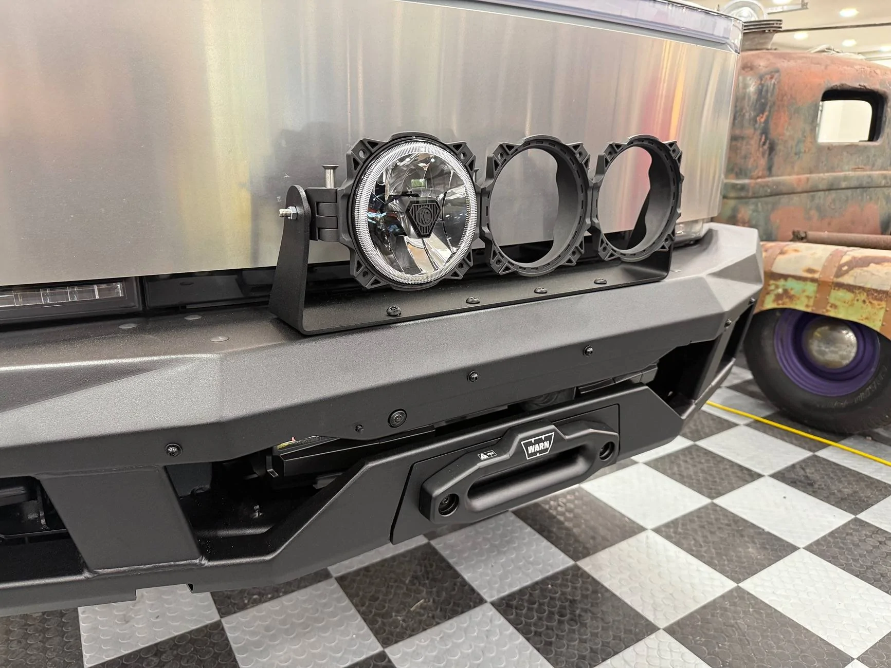 Tesla Cybertruck DIY Bull Bar finally completed (direct bolt on to the T-Sportline CTX bumper) IMG_5396