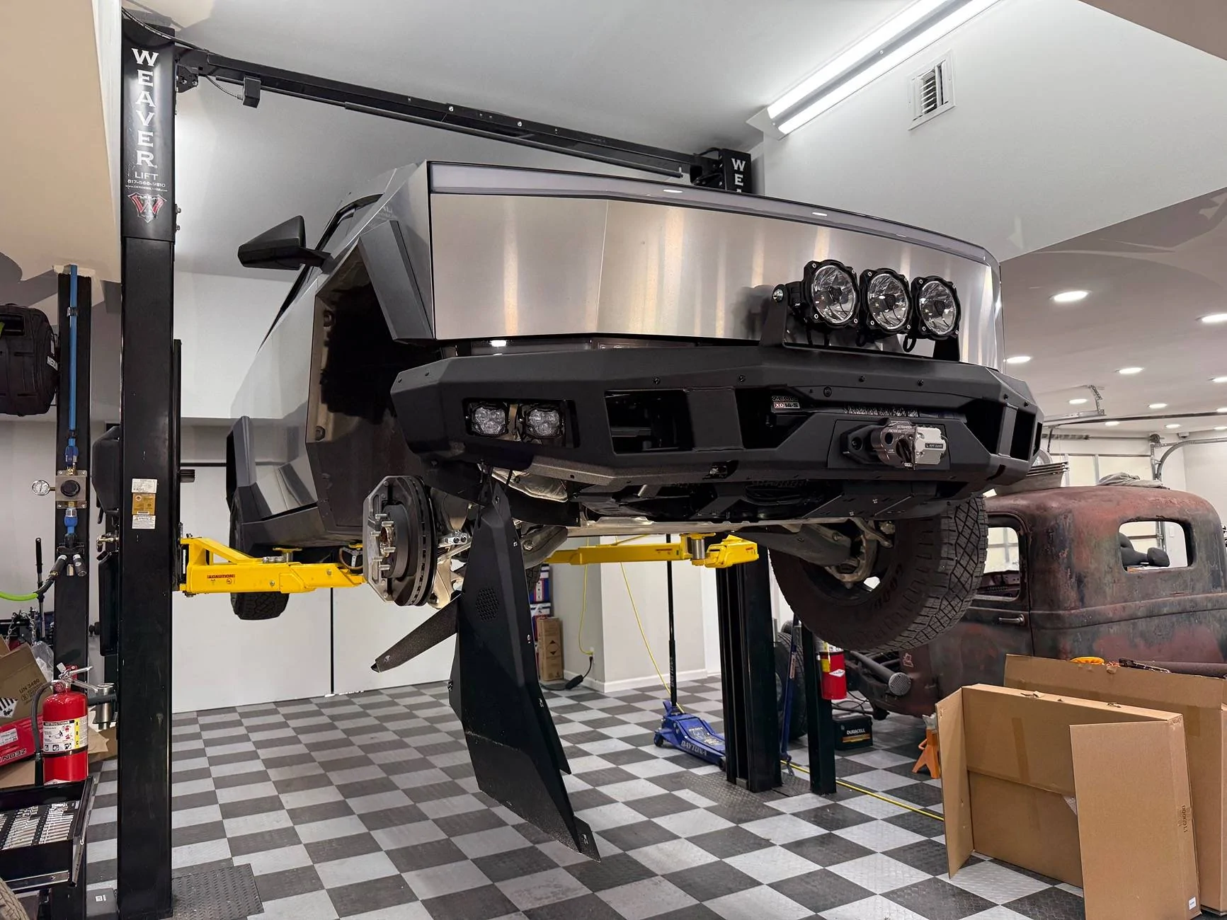 Tesla Cybertruck DIY Bull Bar finally completed (direct bolt on to the T-Sportline CTX bumper) IMG_5445