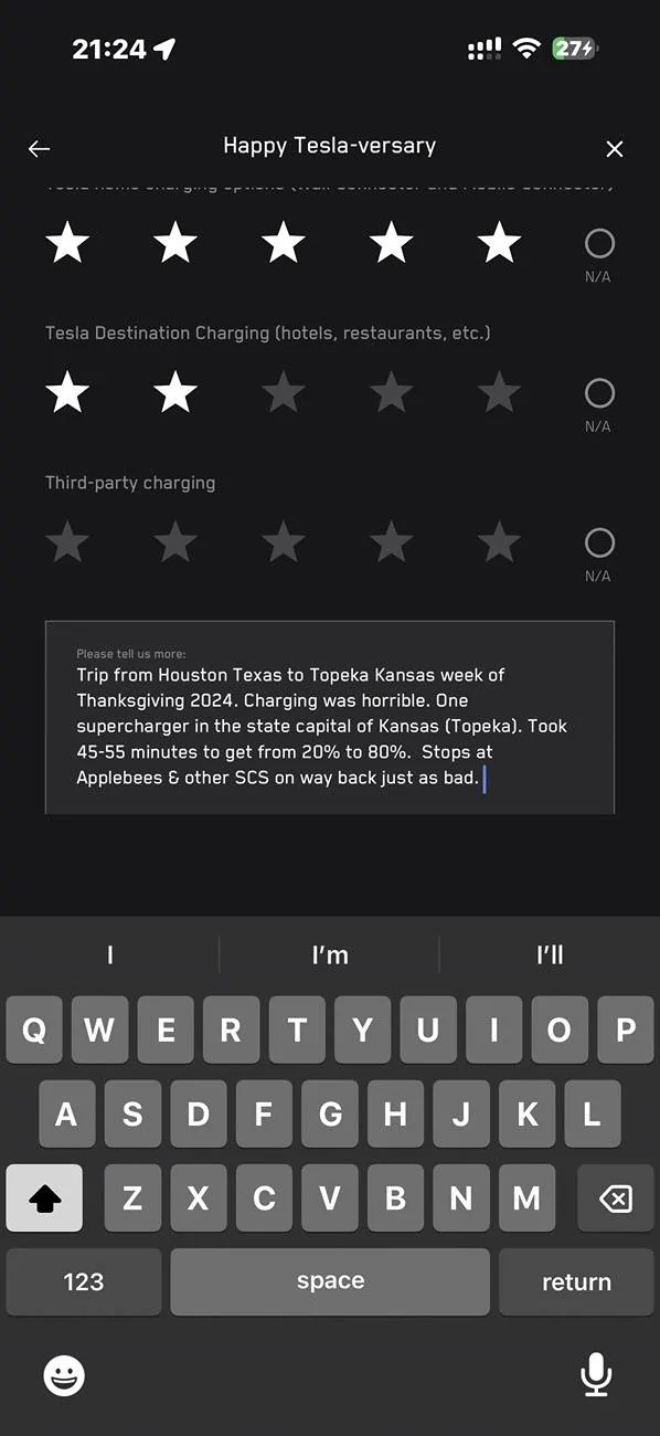 Tesla Cybertruck Happy OneYear Anniversary SURVEY From TESLA IMG_1460