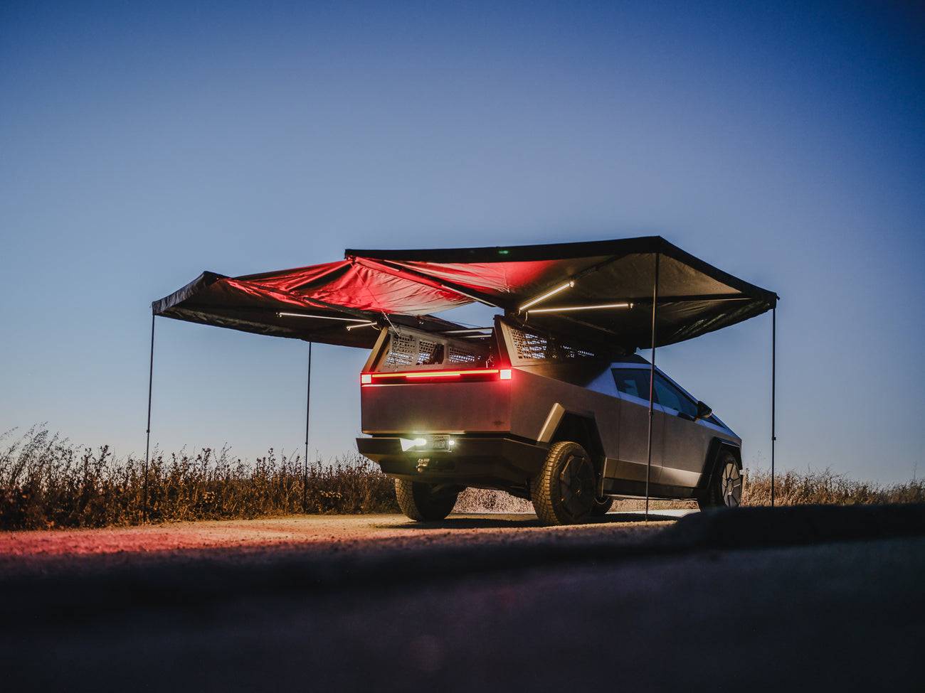 Tesla Cybertruck Installed OpenRoad 270 Degree awning, Getting ready for some camping! IMG_4243