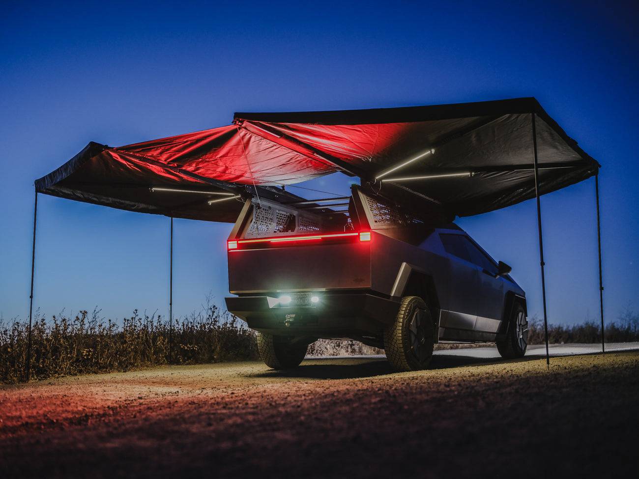 Tesla Cybertruck Installed OpenRoad 270 Degree awning, Getting ready for some camping! IMG_4245
