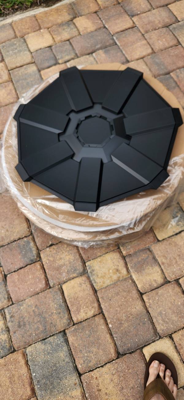 Tesla Cybertruck $100 set of 4 new Foundation full wheel Cyber caps not core 20250219_134553