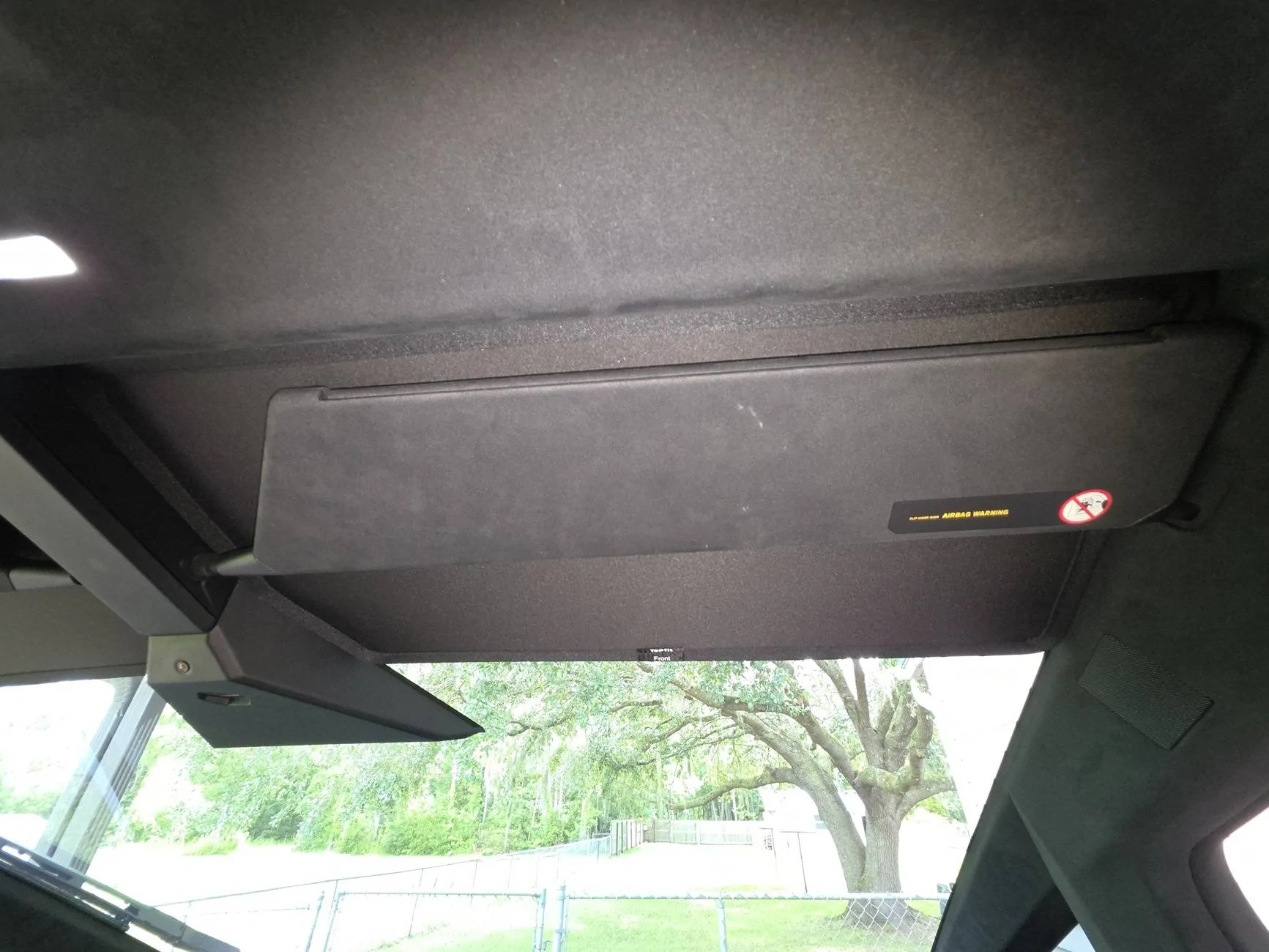 Tesla Cybertruck Sun visor from amazon 20250615_164026
