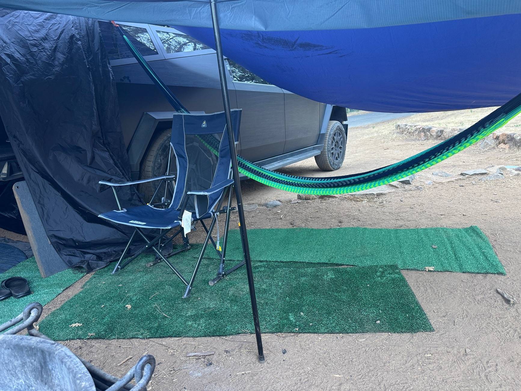 Tesla Cybertruck Overland gear review: Kammock, Renogy, Biolife, Dometic, Pelican, Cybertruckco, Cybergearco, BougeRV, Yellow Leaf IMG_4532