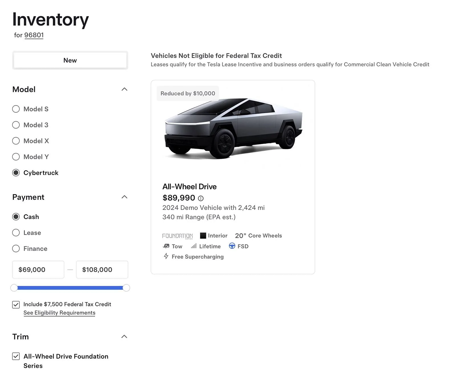 Tesla Cybertruck Cyberbeast Foundation Series & AWD Foundation series (Disappeared) FSAWD