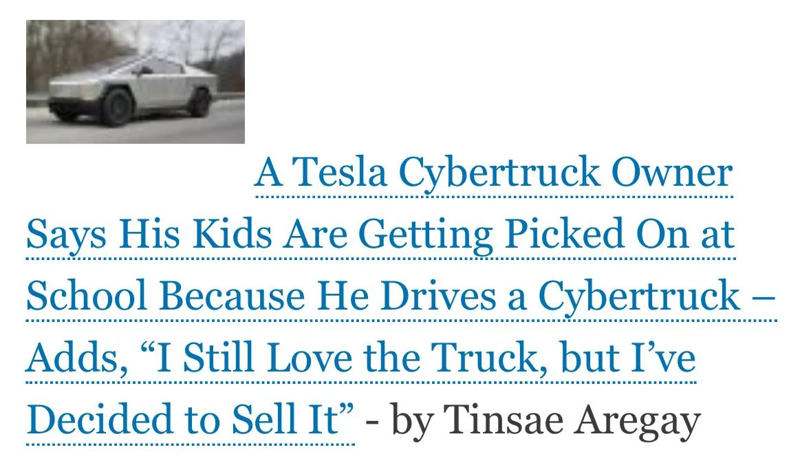 Tesla Cybertruck "TorqueNews" Troll IMG_1100