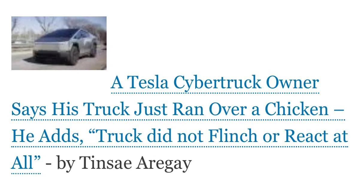 Tesla Cybertruck "TorqueNews" Troll IMG_1098
