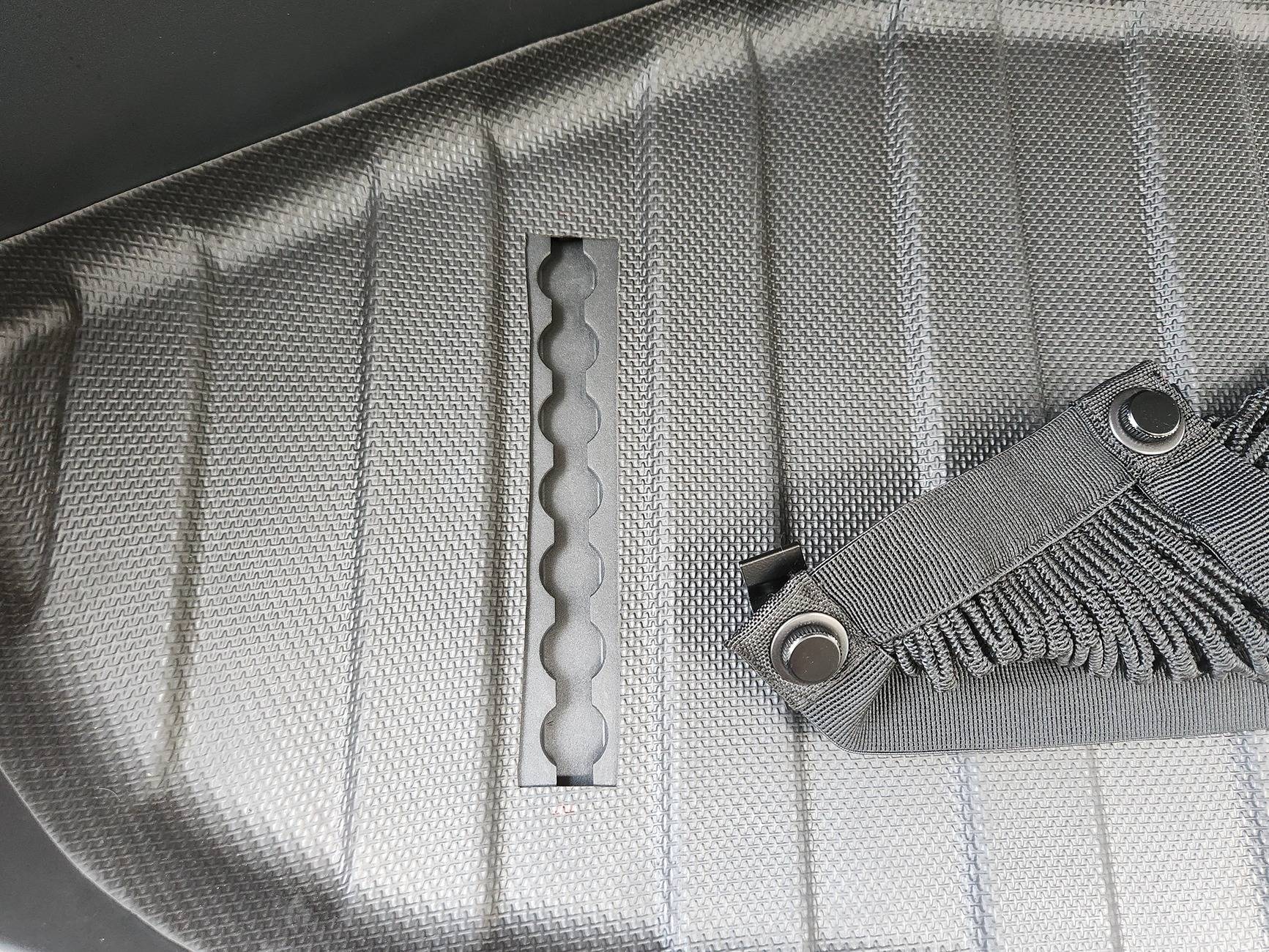 Tesla Cybertruck L-Track compatible frunk mat?? 20250618_144920