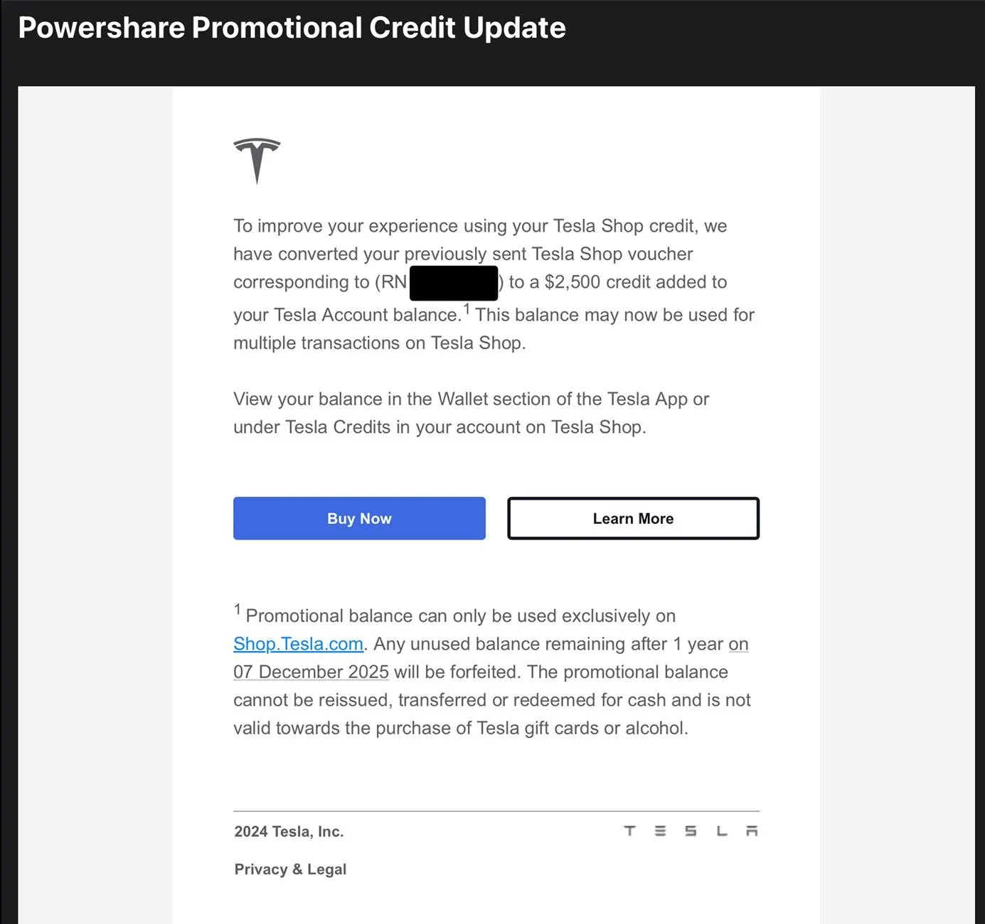 Tesla Cybertruck Tesla credits expiring 1.5 years after I bought my CT? IMG_0780