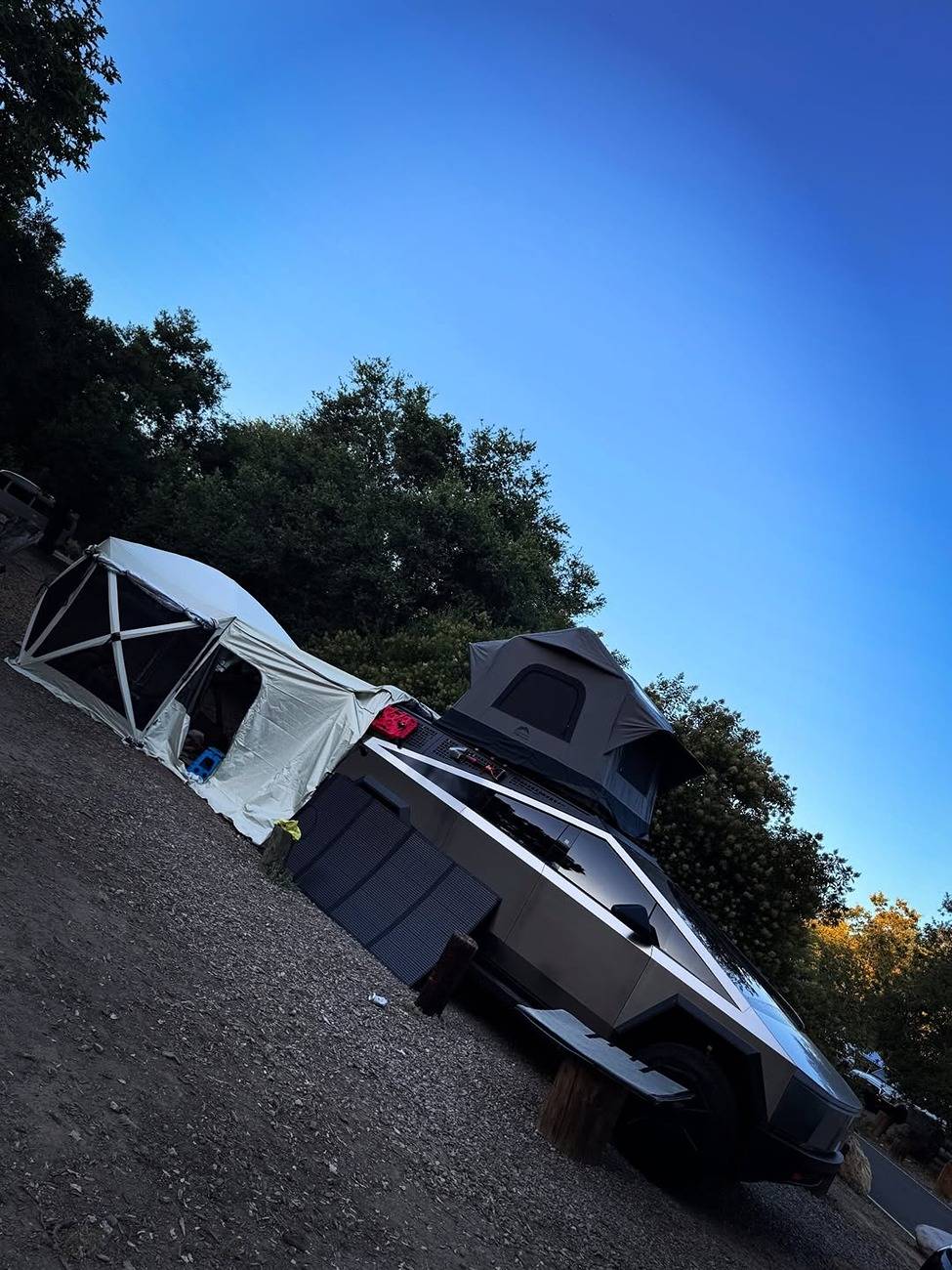 Tesla Cybertruck Can we still call off grid camping in the Cybertruck Boondocking? 1