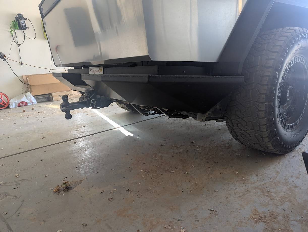 Tesla Cybertruck REVIEW: CYBERTRUCKco prototype rear bumper PXL_20250620_003710978