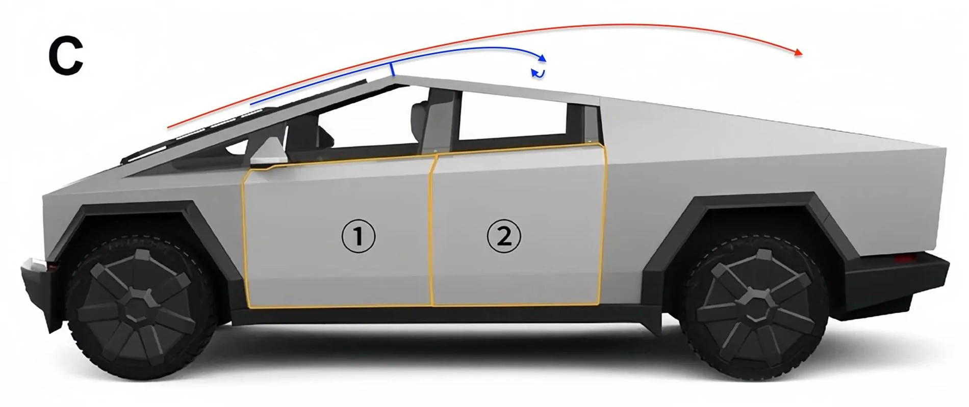 Tesla Cybertruck Vortex generators? Image 47