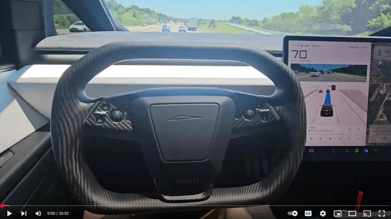 Tesla Cybertruck Steering in the Right Direction! - Install Article and Video for Cybertruck Carbon Fiber Steering Wheel CFSteeringWheel