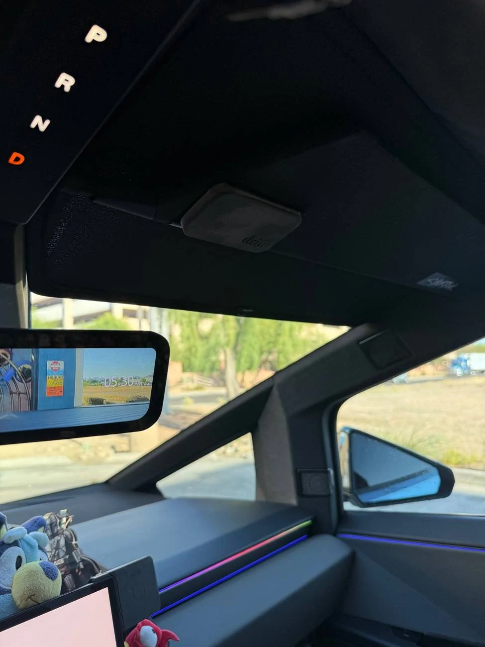Tesla Cybertruck Sun visor from amazon IMG_3924