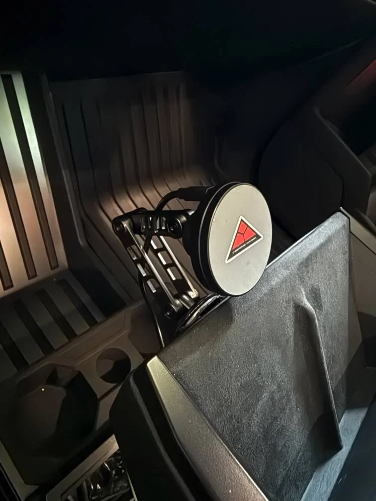 Tesla Cybertruck HARDWARE FIX for hot phone charging issue! New wireless charger has a built-in heatsink IMG_3321