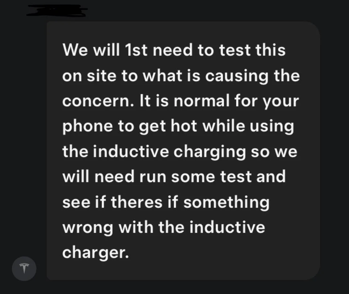 Tesla Cybertruck HARDWARE FIX for hot phone charging issue! New wireless charger has a built-in heatsink IMG_6627