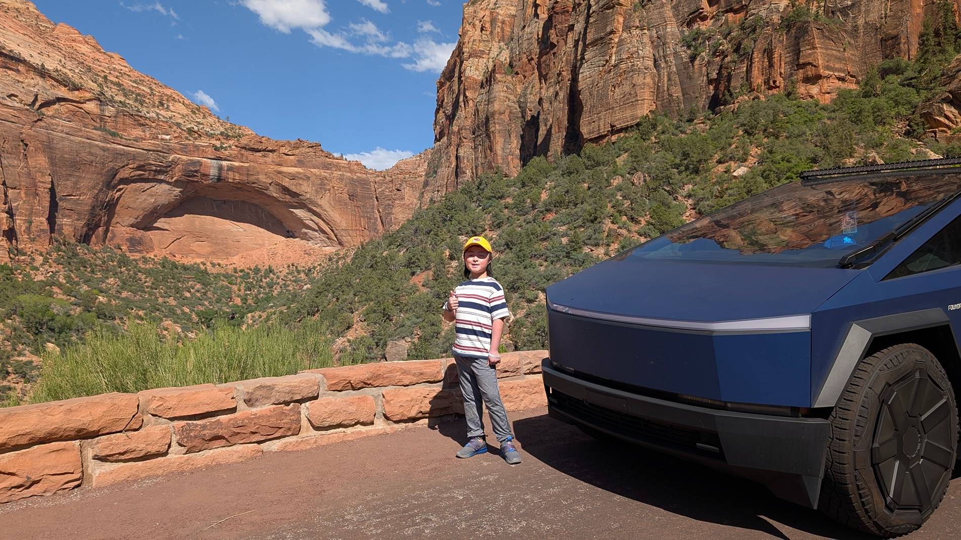 Tesla Cybertruck Driving Miles, Driving Change: 4,500-mile road trip for our amazing son, Max PXL_20250623_224423987