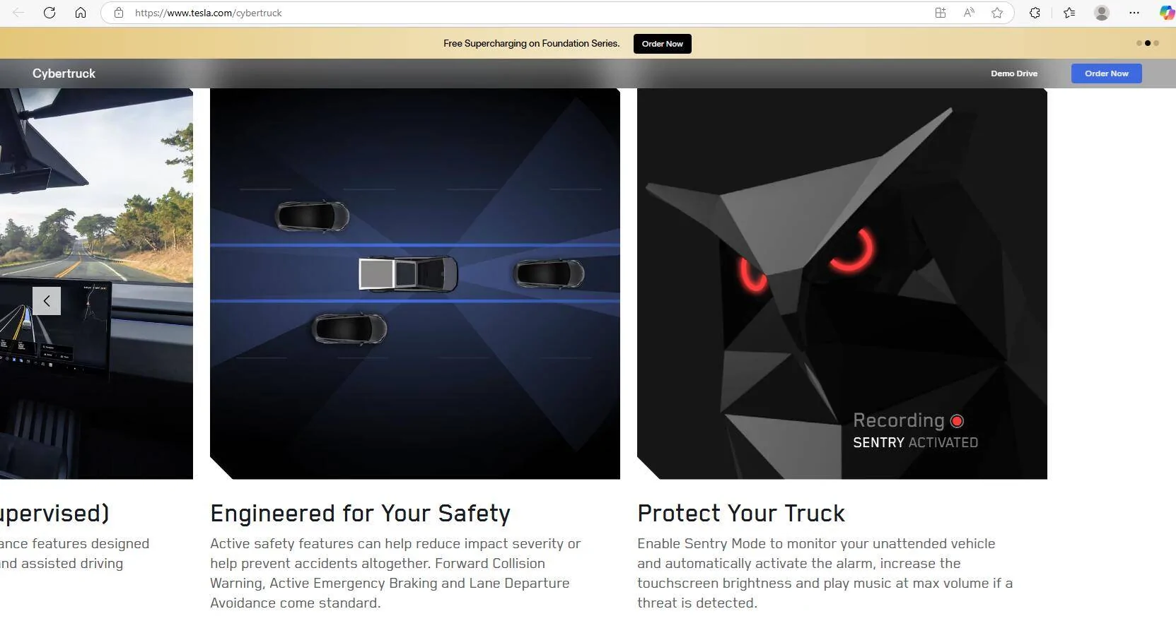 Tesla Cybertruck sentry mode playing loud music tesla