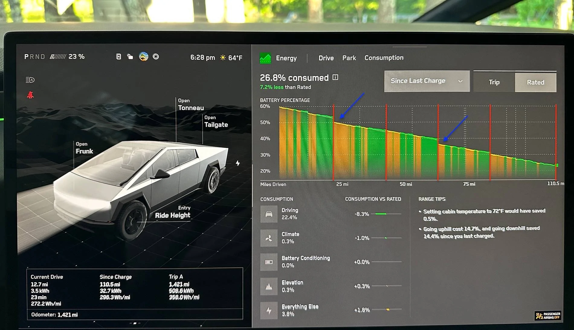 Tesla Cybertruck Excessive Battery Drain IMG_1245