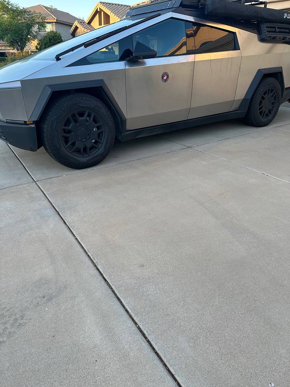 Tesla Cybertruck 🚀BestEvMod- New Release for Cybertruck Owners! Wheel Fairing Delete Covers IMG_3106