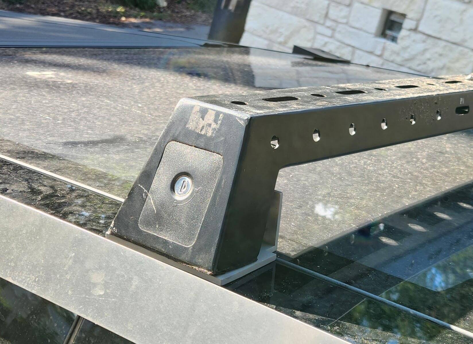 Tesla Cybertruck Hardpoint Multiplier (DIY 3D print) to allow use of rooftop hardpoints even with roof rack installed. 1751153087761-gw