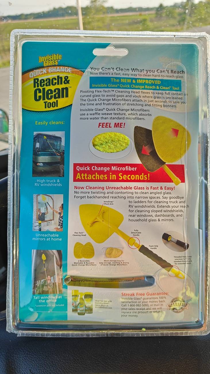 Tesla Cybertruck Cleaning the INTERIOR of the CT windshield IMG20250518194506