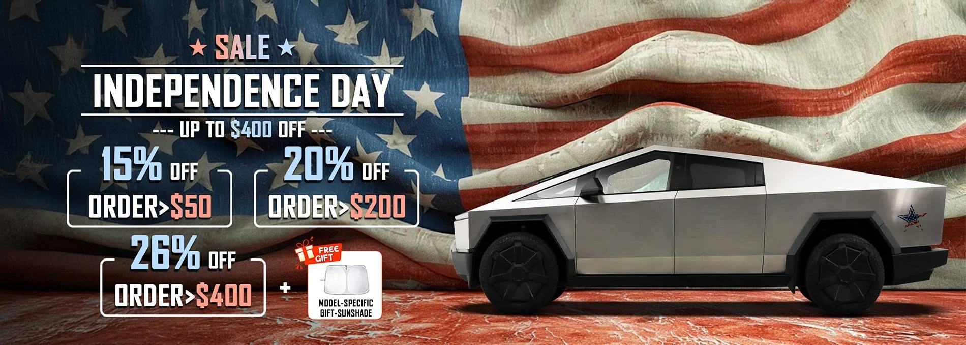 Tesla Cybertruck 🔥Freedom to Upgrade – Independence Day Cybertruck Sale by Yeslak 🇺🇸🛻 Yeslak