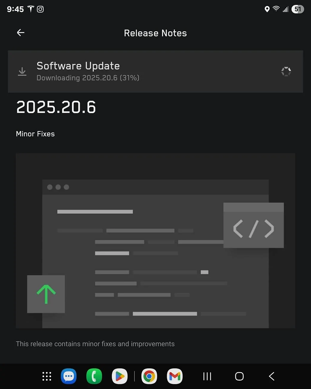 Tesla Cybertruck 2025.20.6 Update now downloading Screenshot_20250702_094508_Tesla