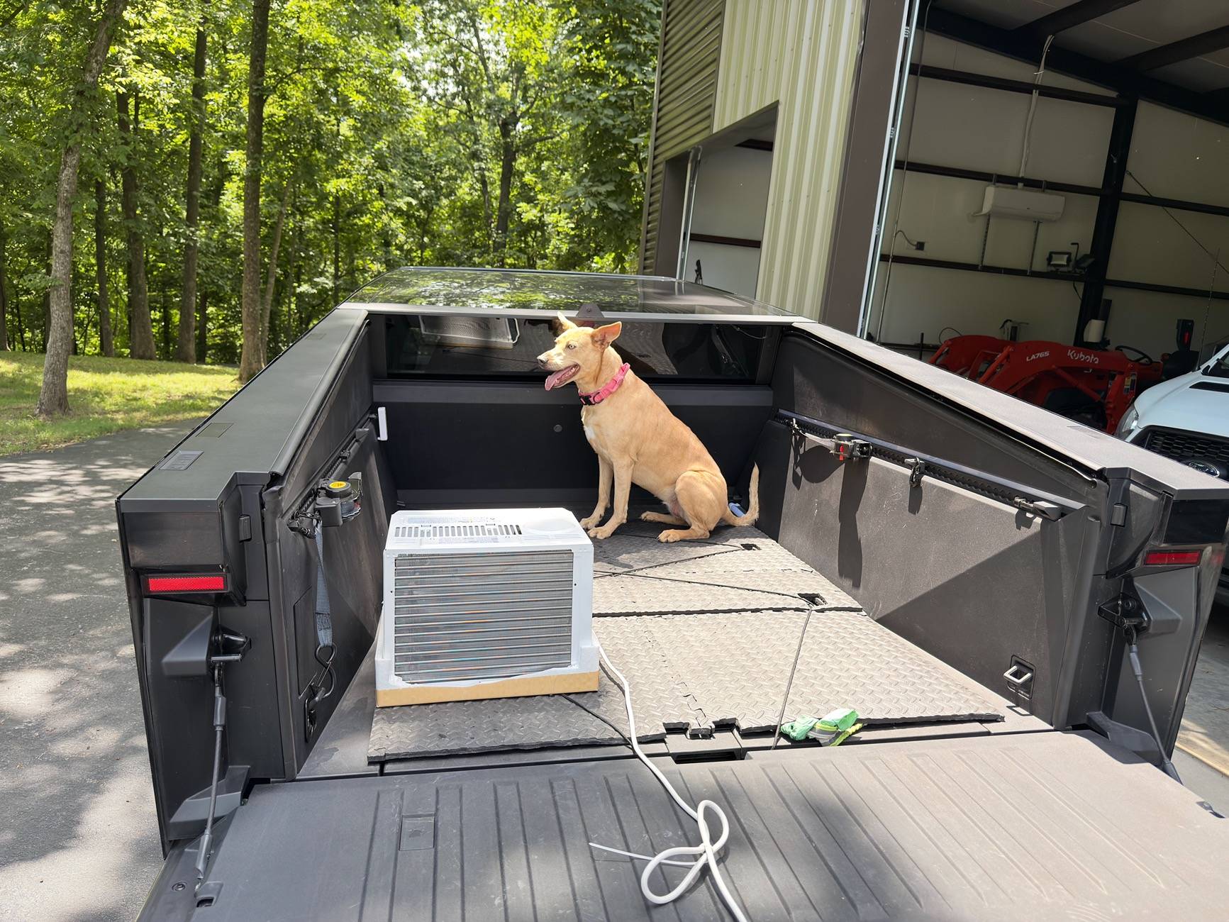 Tesla Cybertruck ❄️❄️❄️ Air Conditioned Vault For Dog ❄️❄️❄️ IMG_1607
