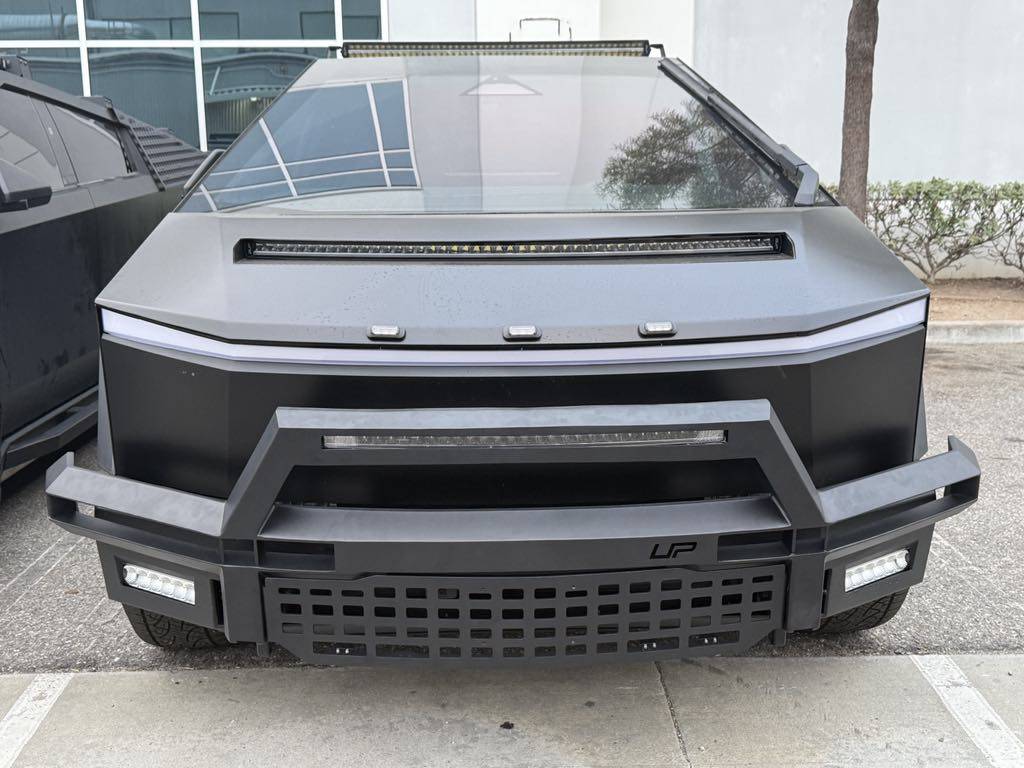 Tesla Cybertruck T-Sportline REAR CTX Bumper is available for pre-order! BUll Bar
