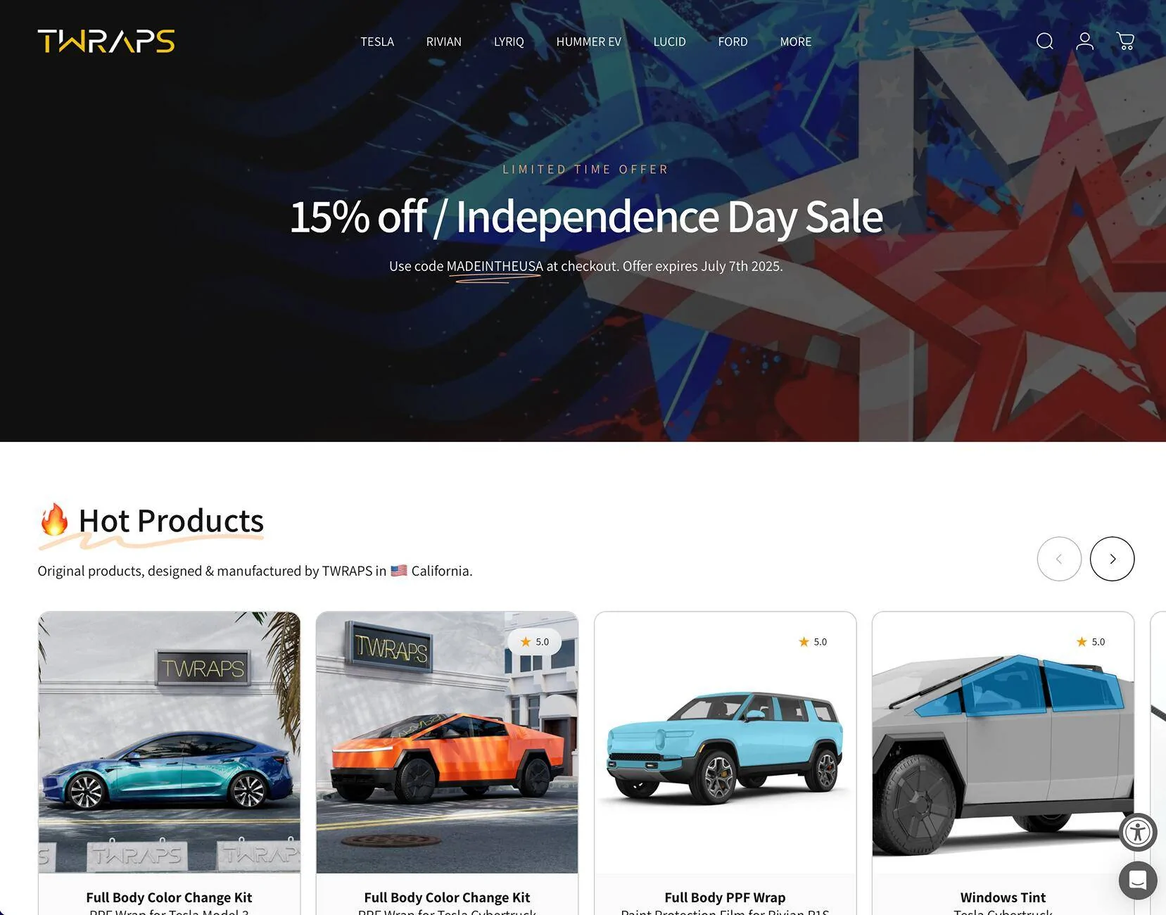 Tesla Cybertruck 4th of July 2025 Sales From Site Sponsors 🇺🇸 Screenshot 2025-07-03 at 10.35.19 AM