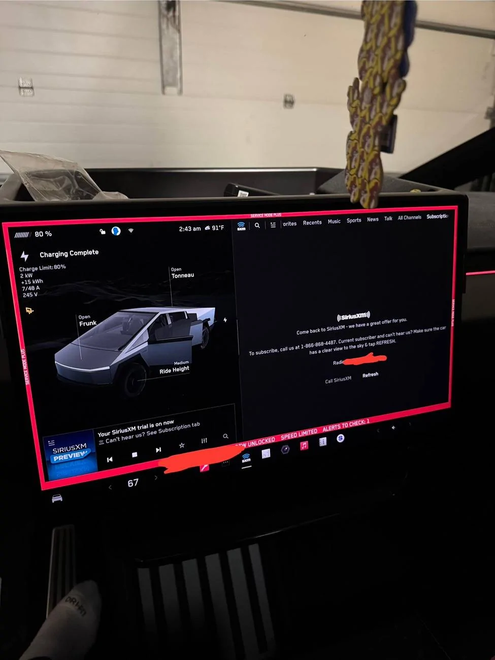 Tesla Cybertruck SiriusXM Satellite Works On Cybertruck 1751615386444-d6