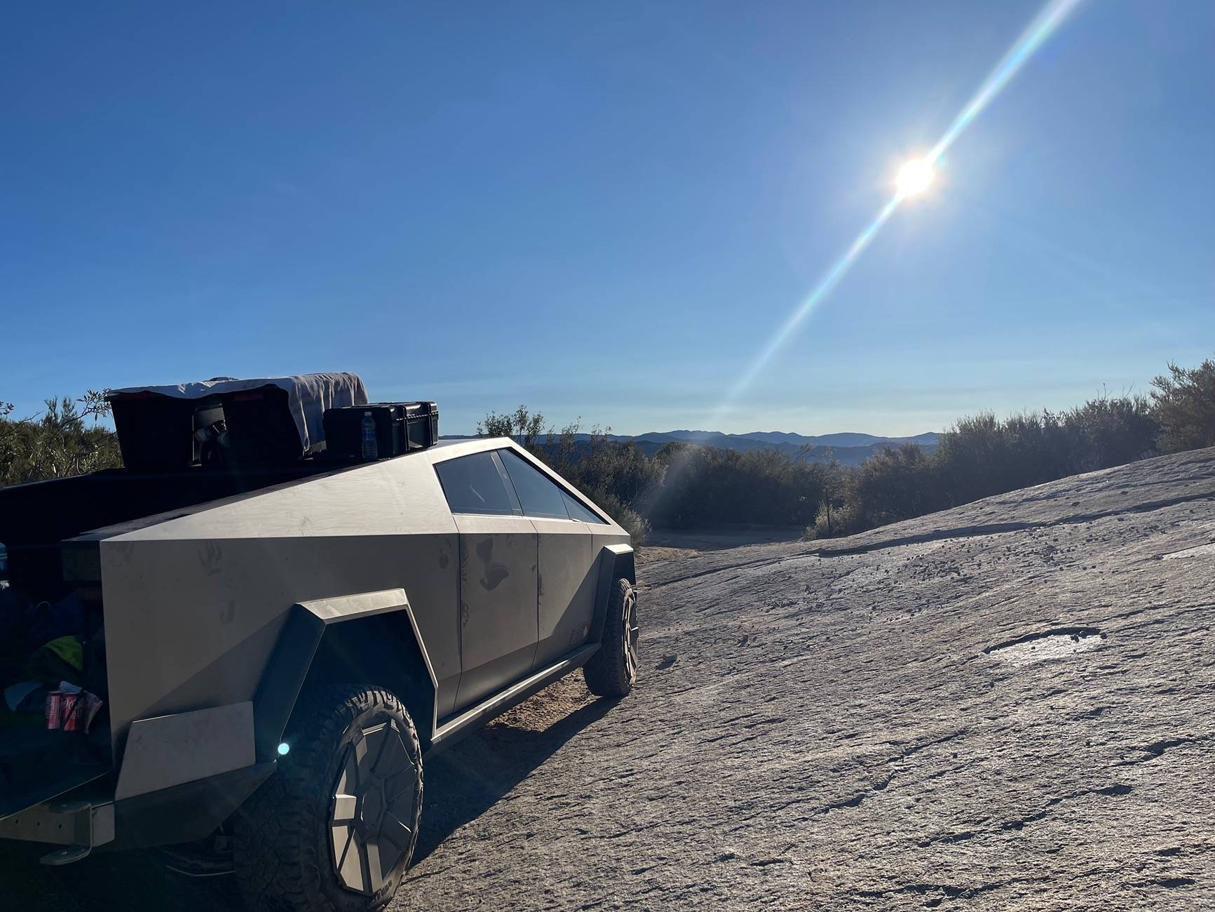 Tesla Cybertruck Trail Report: Sidewinder in Coral Canyon, San Diego county IMG_9922