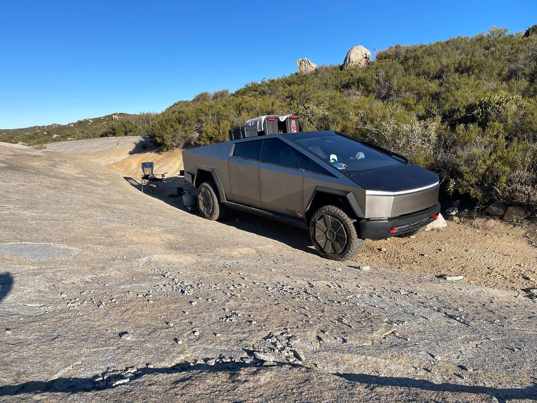 Tesla Cybertruck Trail Report: Sidewinder in Coral Canyon, San Diego county IMG_9921