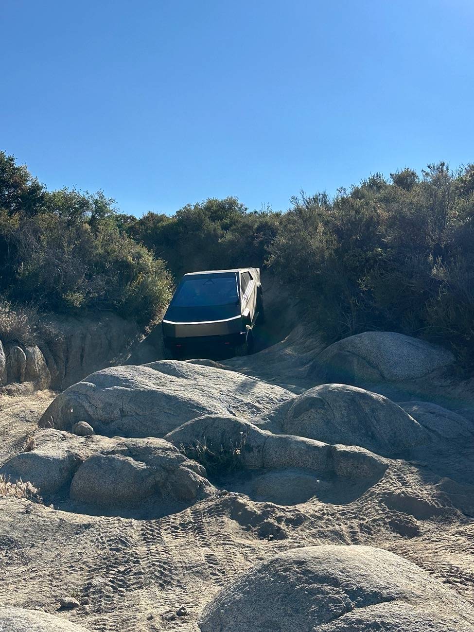 Tesla Cybertruck Trail Report: Sidewinder in Coral Canyon, San Diego county IMG_4622