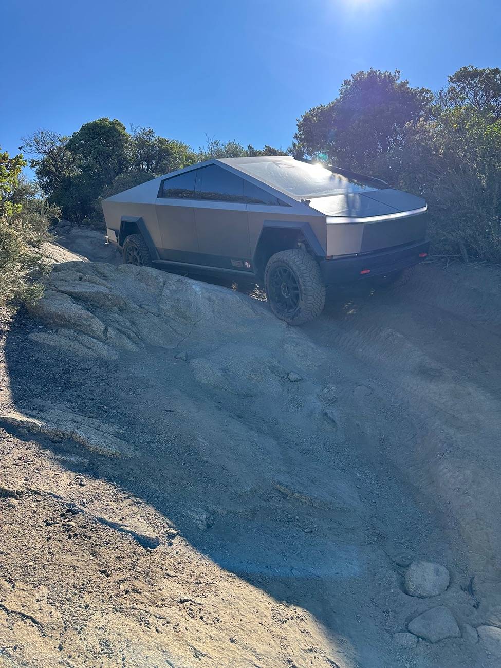 Tesla Cybertruck Trail Report: Sidewinder in Coral Canyon, San Diego county IMG_4627