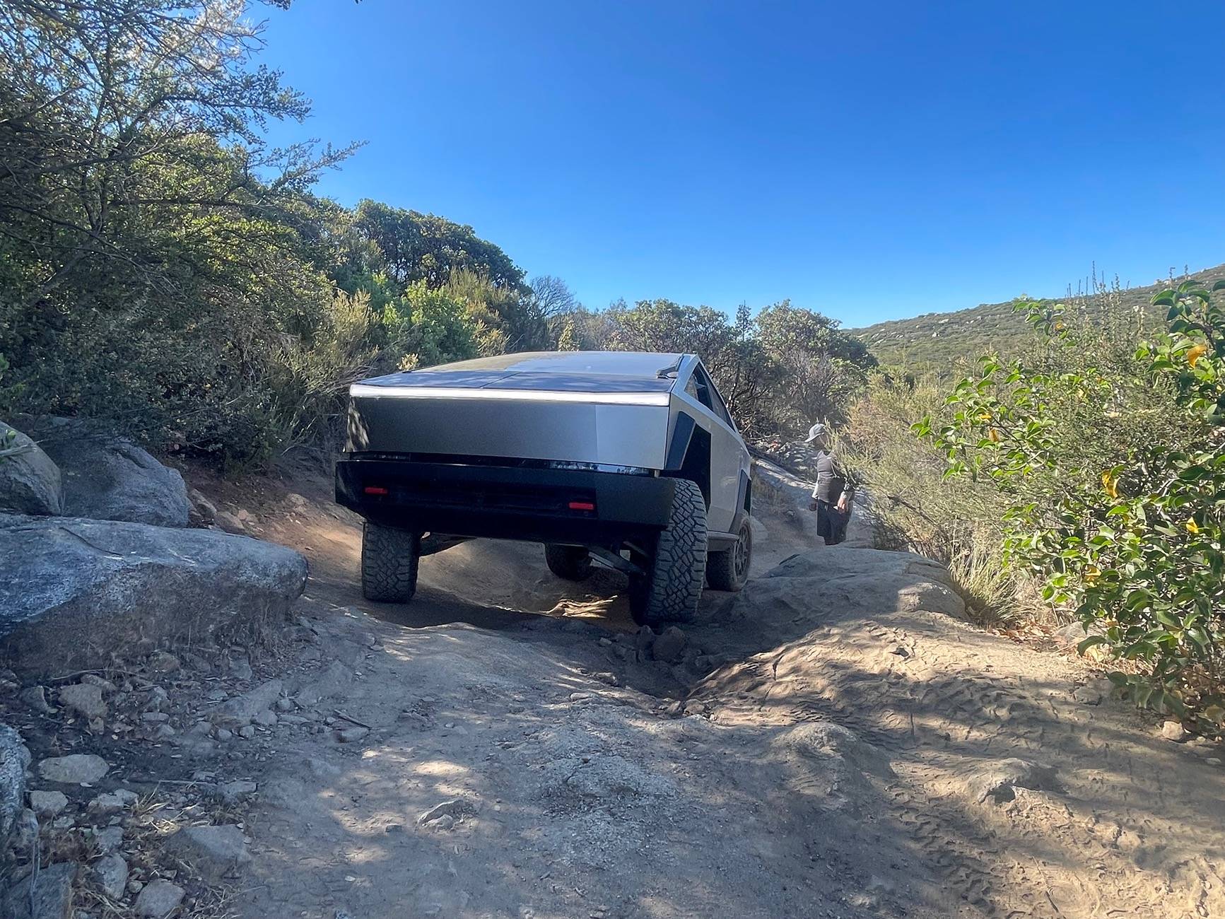 Tesla Cybertruck Trail Report: Sidewinder in Coral Canyon, San Diego county IMG_9951