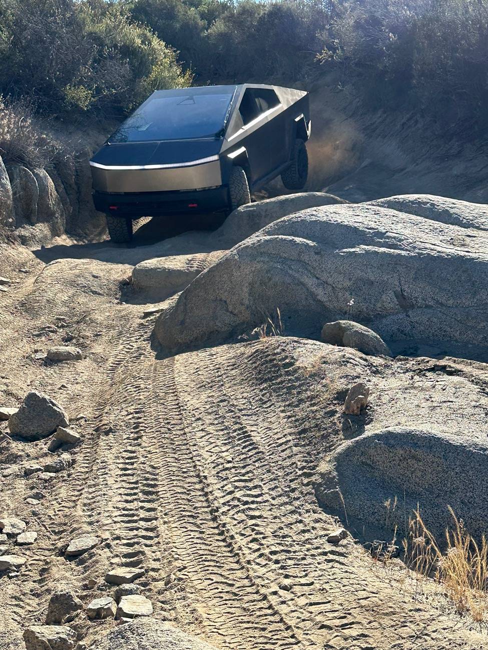 Tesla Cybertruck Trail Report: Sidewinder in Coral Canyon, San Diego county IMG_4624
