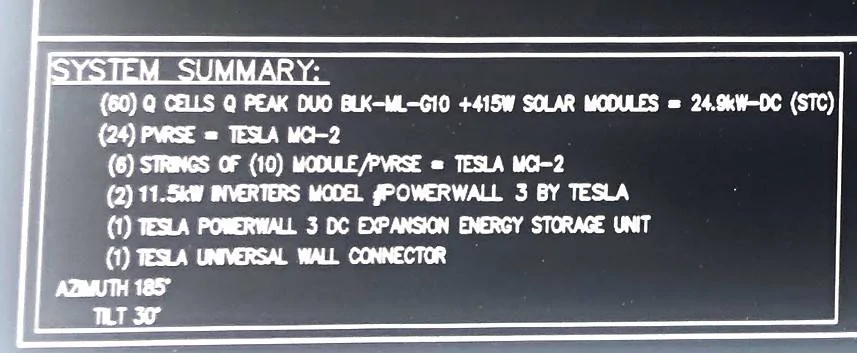 Tesla Cybertruck My Powerwall 3 and solar setup Solar and Powerwall system summary