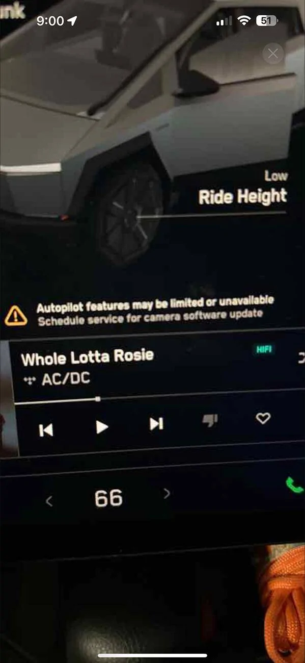 Tesla Cybertruck Schedule Service for Camera Software Update: Autopilot Features May be limited or Unavailable IMG_3152