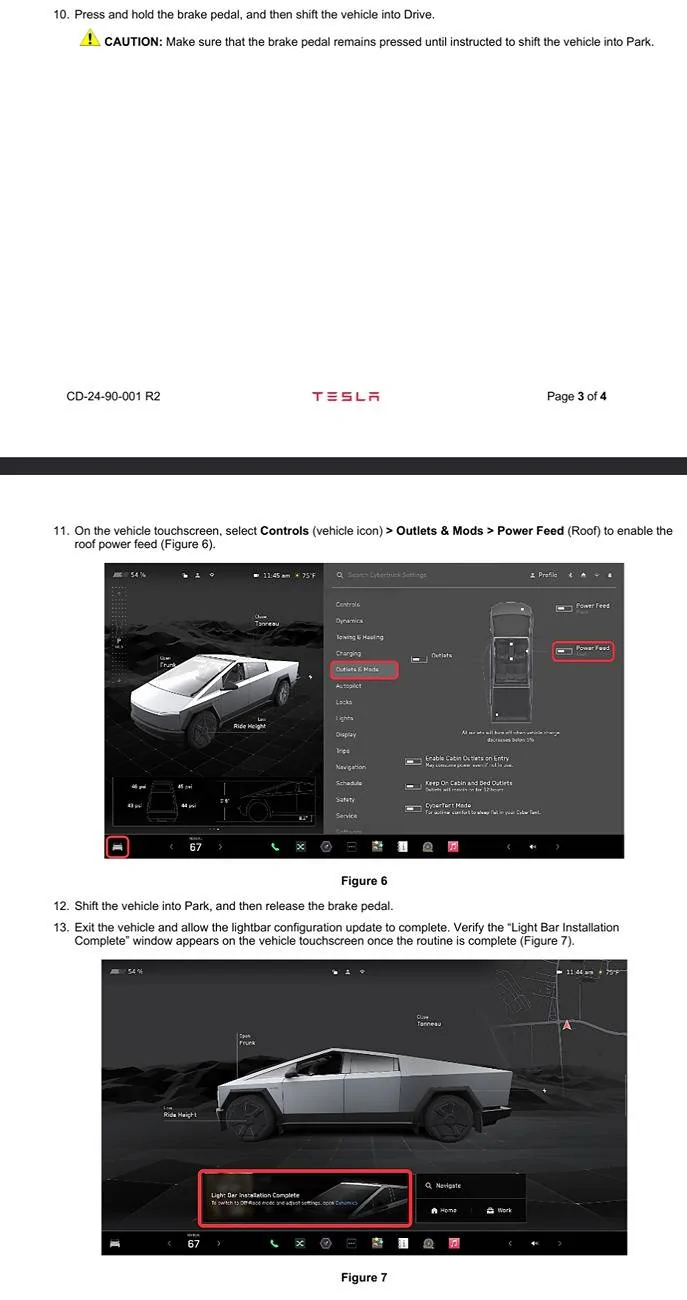 Tesla Cybertruck Just got my lightbar connected but not getting it to work: help please SmartSelect_20250709_124606_Firefox