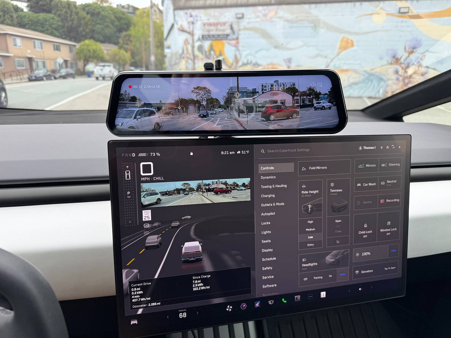 Tesla Cybertruck Wolfbox G900 Tri Pro Dash Cam Review IMG_0472.JPG