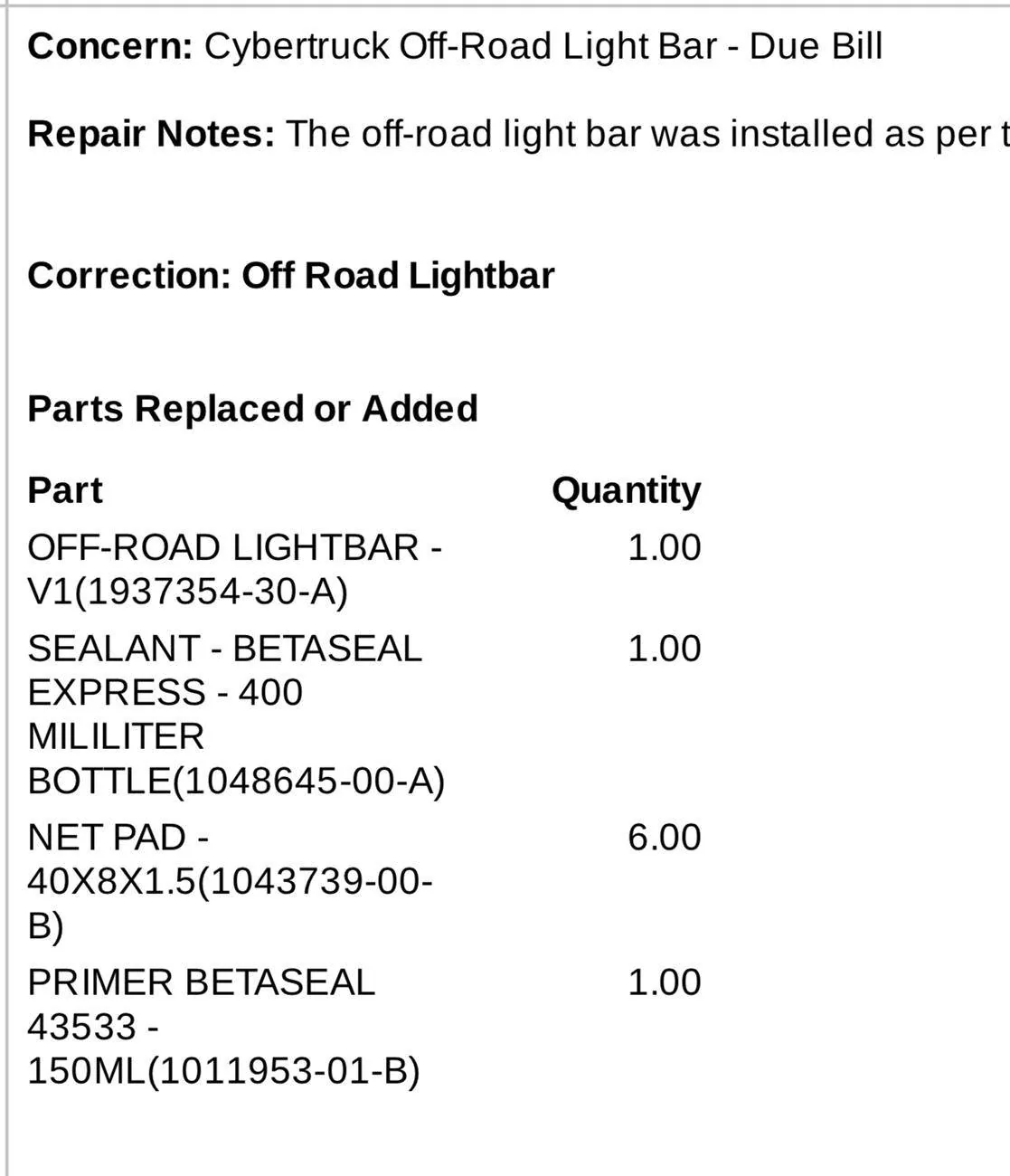 Tesla Cybertruck Breaking:  Light Bar Installs on Hold Confirmed by Tesla 1752154821664-zv