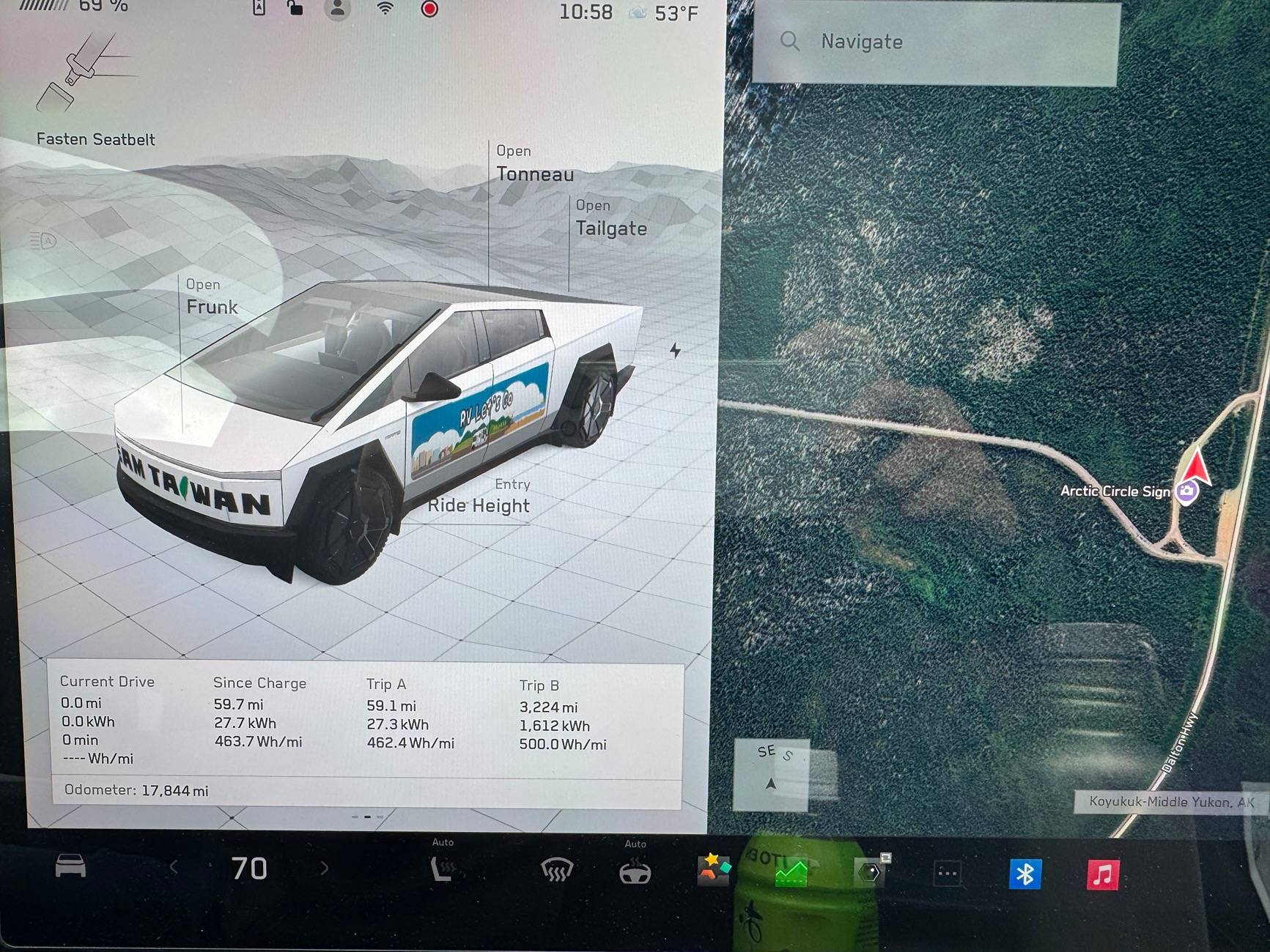 Tesla Cybertruck Mars AG @ Arctic Circle, AK -- 7 days, 7 nights, 3224 mile trip IMG_5042